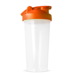 Lekvrije plastic shaker met mixinzet 700 ml kleur oranje zevende weergave