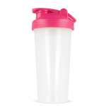 Lekvrije plastic shaker met mixinzet 700 ml kleur roze vijfde weergave