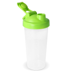 Lekvrije plastic shaker met mixinzet 700 ml kleur limoen groen derde weergave