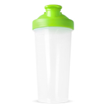 Lekvrije plastic shaker met mixinzet 700 ml kleur limoen groen vierde weergave
