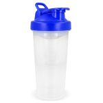 Lekvrije plastic shaker met mixinzet 700 ml kleur donkerblauw