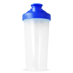 Lekvrije plastic shaker met mixinzet 700 ml kleur donkerblauw vierde weergave