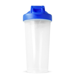 Lekvrije plastic shaker met mixinzet 700 ml kleur donkerblauw zesde weergave