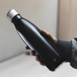 Lekvrije thermosfles van gerecycled roestvrij staal 500 ml kleur zwart tweede weergave