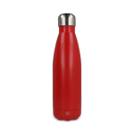 Lekvrije thermosfles van gerecycled roestvrij staal 500 ml kleur rood