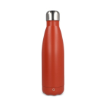 Lekvrije thermosfles van gerecycled roestvrij staal 500 ml kleur donker oranje