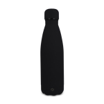 Thermosfles 500 ml van gerecycled roestvrij staal met zachte touch kleur zwart