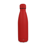 Thermosfles 500 ml van gerecycled roestvrij staal met zachte touch kleur rood