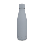 Thermosfles 500 ml van gerecycled roestvrij staal met zachte touch kleur grijs