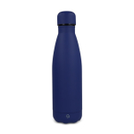 Thermosfles 500 ml van gerecycled roestvrij staal met zachte touch kleur donkerblauw