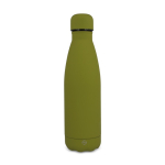 Thermosfles 500 ml van gerecycled roestvrij staal met zachte touch kleur olijfgroen