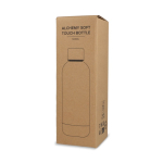 Thermosfles 500 ml van gerecycled roestvrij staal met lekvrije sluiting kleur rood tweede weergave