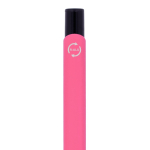 Gerecyclede aluminium pen met zwarte clip en blauwe inkt kleur roze zesde weergave