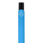 Gerecyclede aluminium pen met zwarte clip en blauwe inkt kleur lichtblauw zesde weergave