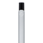 Gerecyclede aluminium pen met zwarte clip en blauwe inkt kleur zwart / grijs zesde weergave