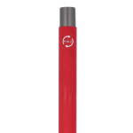 Gerecyclede aluminium balpen met zachte coating en blauwe inkt kleur rood zesde weergave