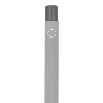 Gerecyclede aluminium balpen met zachte coating en blauwe inkt kleur lichtgrijs zesde weergave