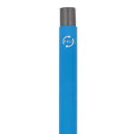 Gerecyclede aluminium balpen met zachte coating en blauwe inkt kleur lichtblauw zesde weergave