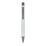 Gerecyclede aluminium balpen met zachte coating en blauwe inkt tweede weergave
