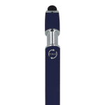 Balpen van gerecycled aluminium met stevige clip en zwarte inkt kleur donkerblauw zesde weergave