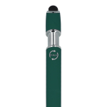 Balpen van gerecycled aluminium met stevige clip en zwarte inkt kleur donkergroen zesde weergave