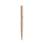Draaibare pen van gerecycled aluminium met zwarte inkt kleur champagne tweede weergave