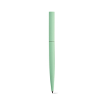 Draaibare pen van gerecycled aluminium met zwarte inkt kleur pastel groen derde weergave