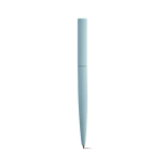 Draaibare pen van gerecycled aluminium met zwarte inkt kleur pastel blauw derde weergave