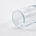 Glazen fles gemaakt in Europa met lekvrije dop 800ml kleur doorzichtig gedetailleerde weergave