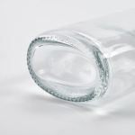Glazen fles met zilverkleurige lekvrije dop gemaakt in de EU 700 ml kleur doorzichtig gedetailleerde weergave