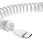 Alles-in-één kabel van gerecycled plastic met snelladen 60W kleur wit tweede detail weergave