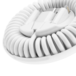 Alles-in-één kabel van gerecycled plastic met snelladen 60W kleur wit gedetailleerde weergave