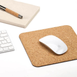 Antislip kurken muismat, gemaakt in Europa kleur naturel sfeerweegave