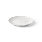 Plat keramieken bord met matte afwerking, gemaakt in Europa kleur wit