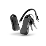 Ultracompacte draagbare plastic oplader sleutelhanger 1.000mAh kleur zwart derde weergave