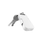 Ultracompacte draagbare plastic oplader sleutelhanger 1.000mAh kleur wit vijfde weergave