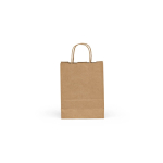Gerecyclede kraftpapieren tas met FSC-certificering 115 g/m² kleur naturel achter weergave