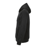 Unisex hoodie van biologisch katoen 300 g/m² kleur zwart derde weergave