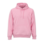 Unisex hoodie van biologisch katoen 300 g/m² kleur roze vooraanzicht