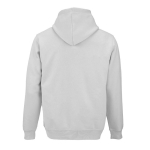 Unisex hoodie van biologisch katoen 300 g/m² kleur lichtgrijs achter weergave