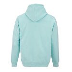 Unisex hoodie van biologisch katoen 300 g/m² kleur lichtgroen achter weergave