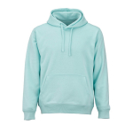 Unisex hoodie van biologisch katoen 300 g/m² kleur lichtgroen vooraanzicht