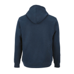 Unisex hoodie van biologisch katoen 300 g/m² kleur marineblauw achter weergave