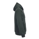Unisex hoodie van biologisch katoen 300 g/m² kleur donkergroen tweede weergave