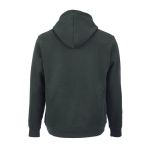 Unisex hoodie van biologisch katoen 300 g/m² kleur donkergroen achter weergave