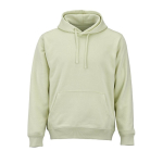 Unisex hoodie van biologisch katoen 300 g/m² kleur pastel groen vooraanzicht