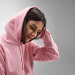 Dames hoodie van biologisch katoen 300 g/m² Bondi kleur roze sfeerweegave