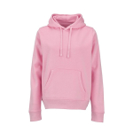 Dames hoodie van biologisch katoen 300 g/m² Bondi kleur roze vooraanzicht