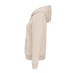 Dames hoodie van biologisch katoen 300 g/m² Bondi kleur beige derde weergave