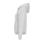 Dames hoodie van biologisch katoen 300 g/m² Bondi kleur lichtgrijs derde weergave